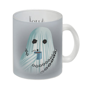 Kaffeebecher mit lustigem Motiv und Spruch - Auch Geister brauchen Kaffee -