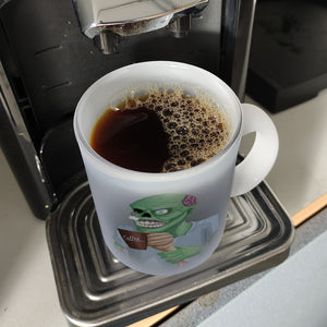 Kaffeebecher mit lustigem Motiv und Spruch - Auch Zombies brauchen Kaffee -