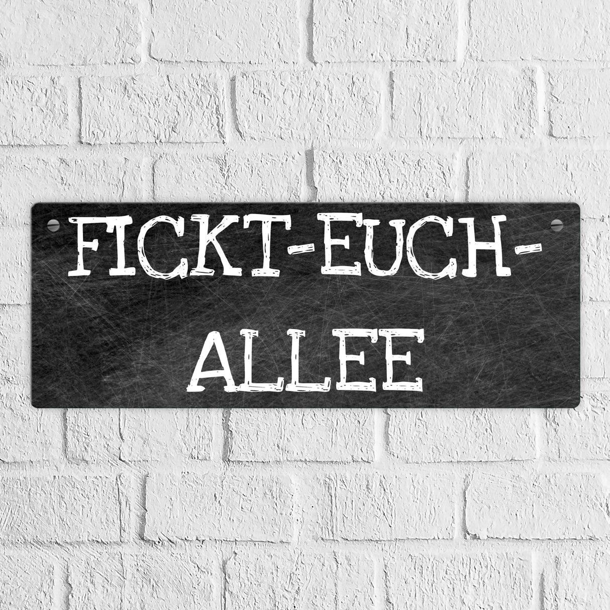 Klapsmühle Metallschild das perfekte Türschild für die Wohnungstüre