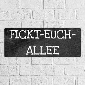 Klapsmühle Metallschild das perfekte Türschild für die Wohnungstüre