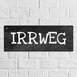 Klapsmühle Metallschild das perfekte Türschild für die Wohnungstüre