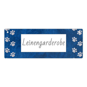 zusammen glücklich Metallschild mit Pfoten für Hundebesitzer Hunde-Freunde Geschenkidee Dekoration Deko Pfotenabdruck Fellnase