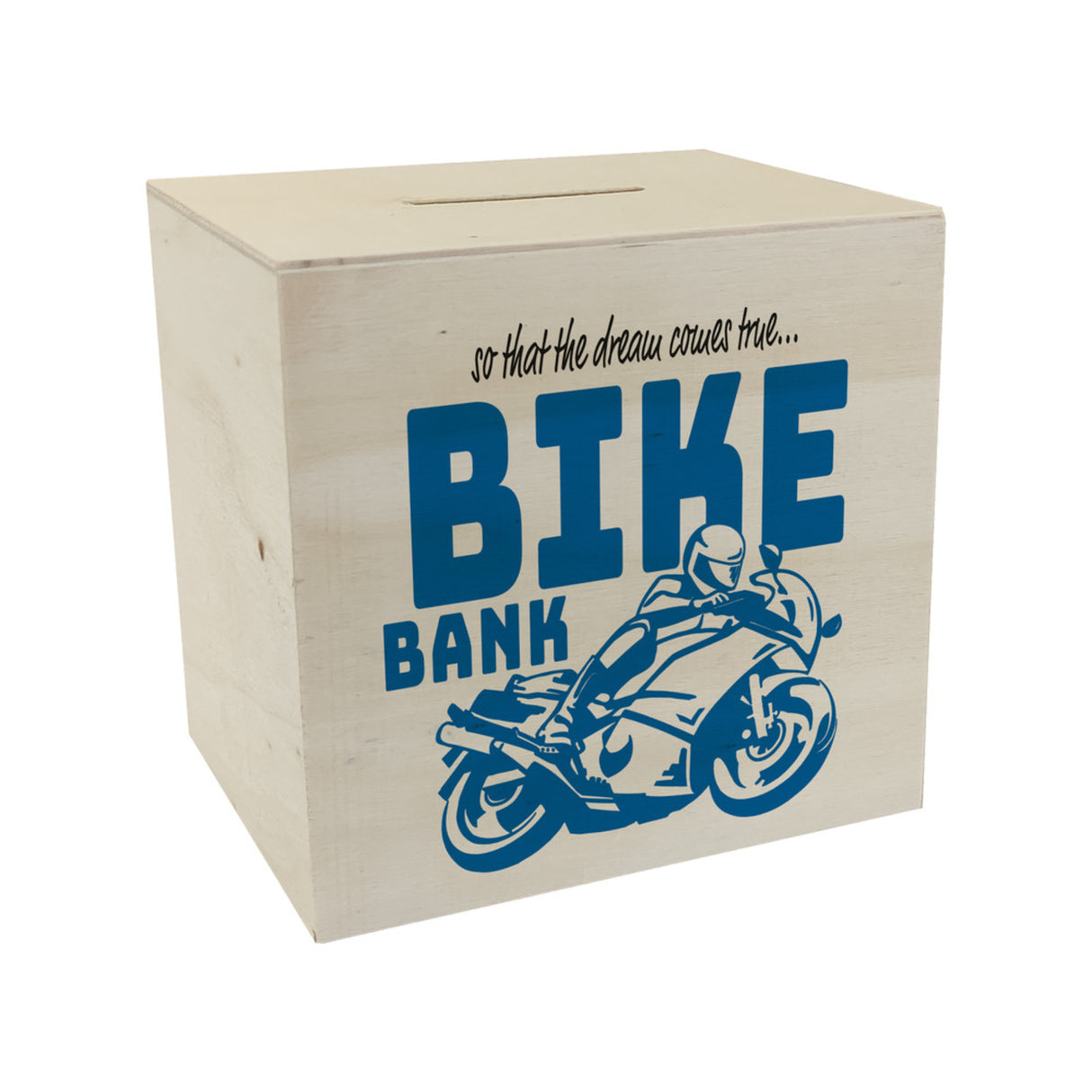 Bike Bank Spardose zum Thema Motorradkauf und Motorrad fahren