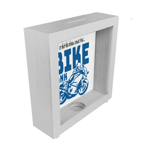 Bike Bank Spardose zum Thema Motorradkauf und Motorrad fahren