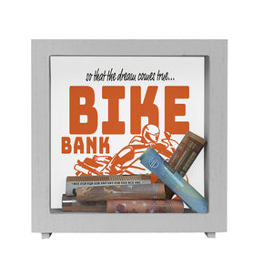 Bike Bank Spardose zum Thema Motorradkauf und Motorrad fahren
