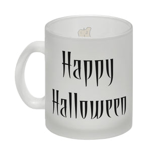 Kaffeetasse mit Totenköpfen und Kerzen - Happy Halloween