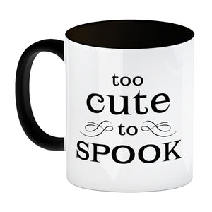 Kaffeetasse mit süßem Zombie und Spruch - Too cute to spook