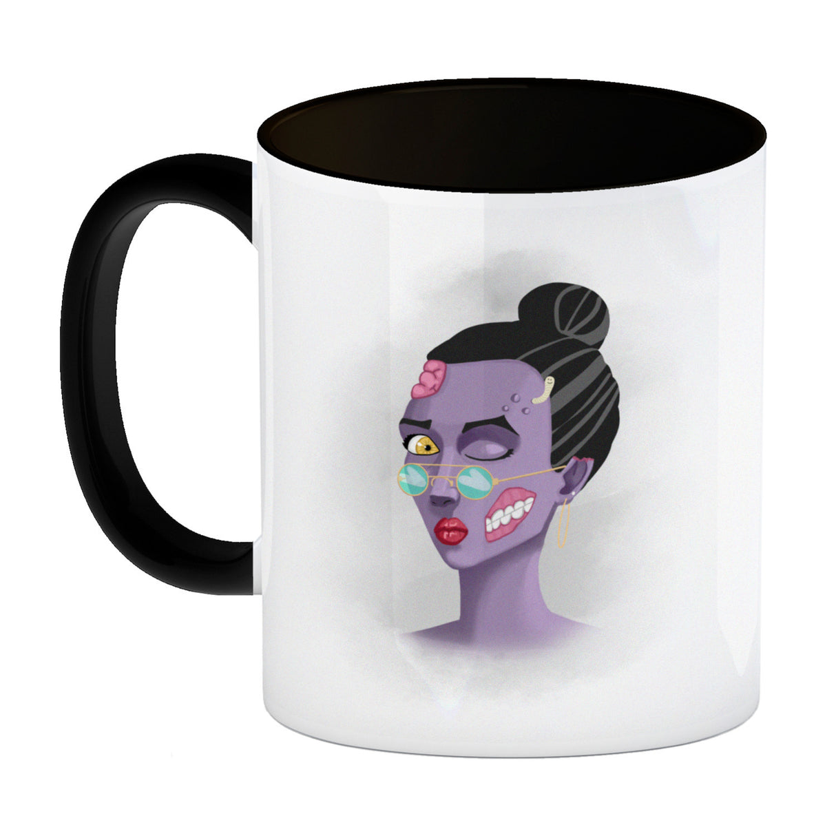 Kaffeetasse mit sexy Zombie und Spruch - I'm a sexy ghoul and I know it