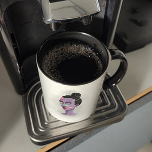Kaffeetasse mit sexy Zombie und Spruch - I'm a sexy ghoul and I know it
