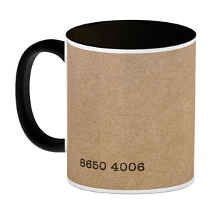 Kaffeebecher mit Serienmotiv Tintenfisch Kreis Dreieck Viereck Südkorea