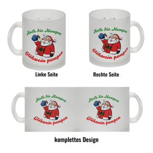 Kaffeebecher mit betrunkenem Weihnachtsmann - Hoch die Humpen, Glühwein pumpen