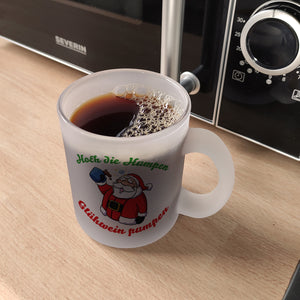 Kaffeebecher mit betrunkenem Weihnachtsmann - Hoch die Humpen, Glühwein pumpen