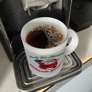 Kaffeebecher mit betrunkenem Weihnachtsmann - Hoch die Humpen, Glühwein pumpen