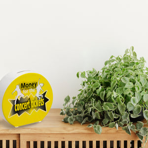 Spardose für Konzertkarten mit Tänzer Motiv und Spruch