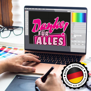 Spardose zum Thema Dankbarkeit - Danke für Alles!