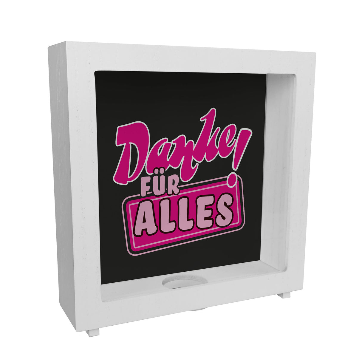 Spardose zum Thema Dankbarkeit - Danke für Alles!