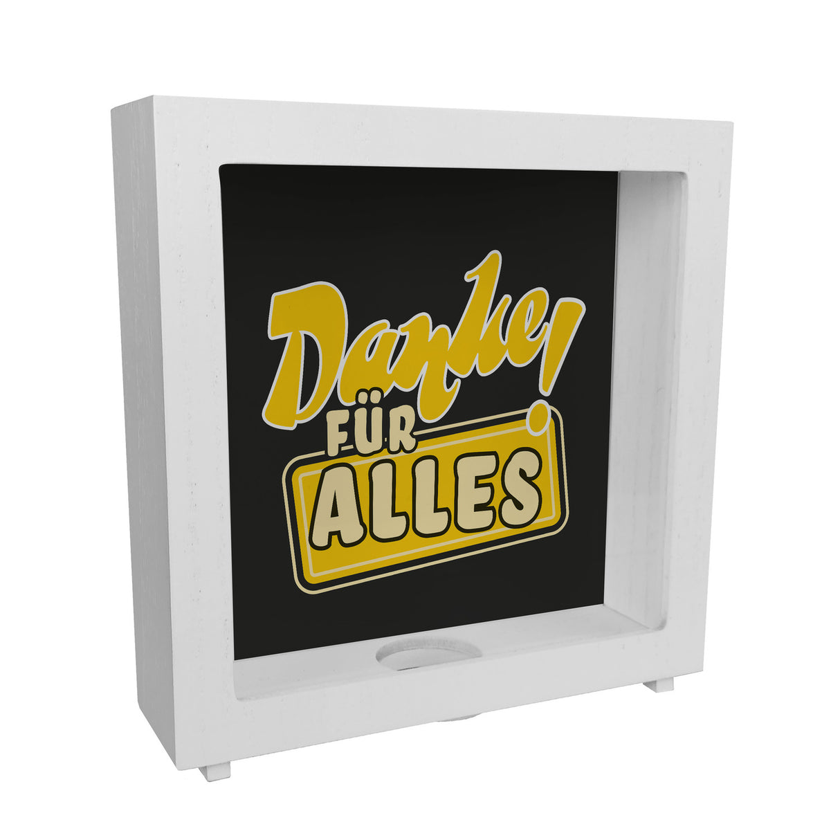 Spardose zum Thema Dankbarkeit - Danke für Alles!