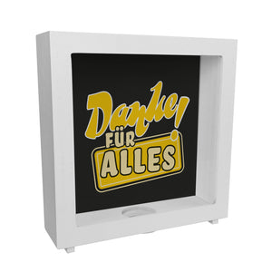 Spardose zum Thema Dankbarkeit - Danke für Alles!