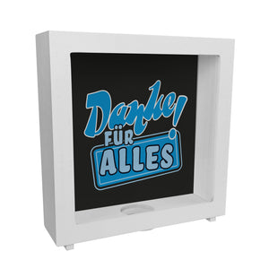 Spardose zum Thema Dankbarkeit - Danke für Alles!
