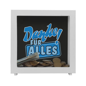 Spardose zum Thema Dankbarkeit - Danke für Alles!