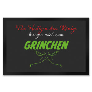 Die heiligen drei Könige bringen mich zum grinchen Fußmatte mit Spruch
