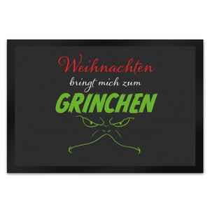 Weihnachten bringt mich zum grinchen Fußmatte mit Spruch