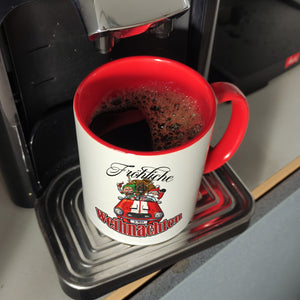 Fröhliche Weihnachten Kaffeebecher mit lustigem Weihnachtsmotiv