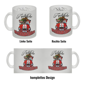 Fröhliche Weihnachten Kaffeebecher mit lustigem Weihnachtsmotiv