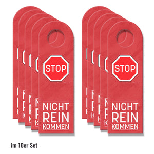 Verkehrsschilder Vorfahrtstraße und Stopschild Türhänger