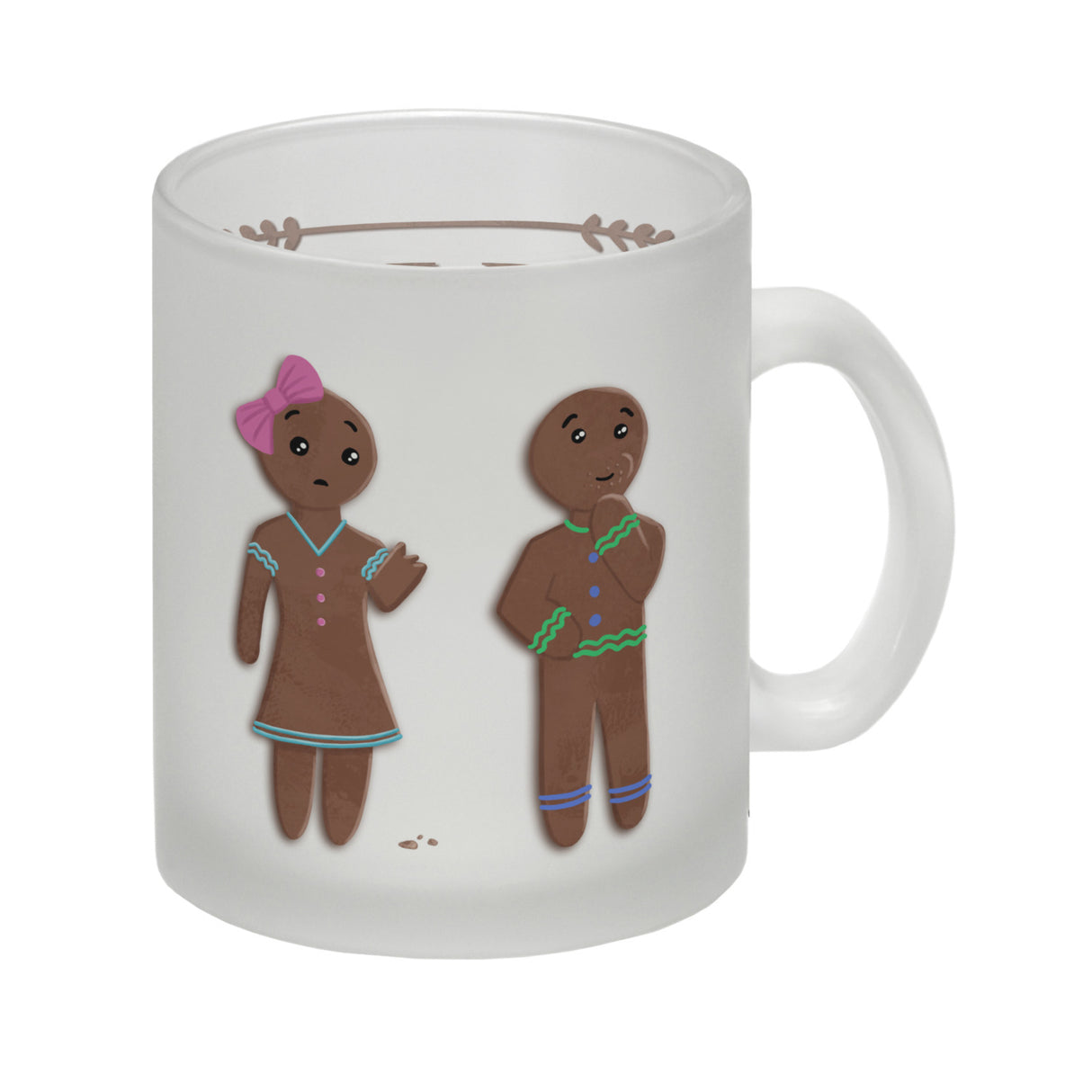 Ich hab dich zum Fressen gern Kaffeetasse mit lustigen Lebkuchen und Spruch