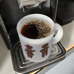 Ich hab dich zum Fressen gern Kaffeetasse mit lustigen Lebkuchen und Spruch