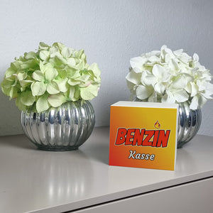 Benzinkasse Spardose aus Keramik für Spritgeld