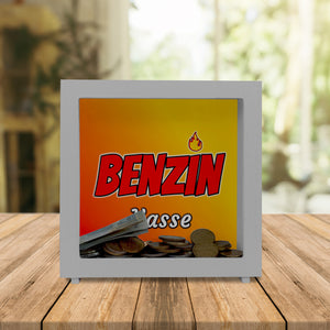 Benzinkasse Spardose aus Keramik für Spritgeld