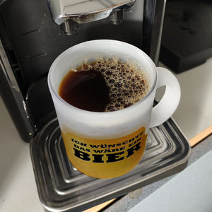 Ich wünschte das wäre ein Bier Kaffeebecher