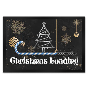 Christmas Loading mit Zuckerstange als Ladebalken Weihnachten Fußmatte