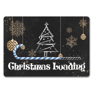 Christmas Loading mit Zuckerstange als Ladebalken Weihnachten Fußmatte