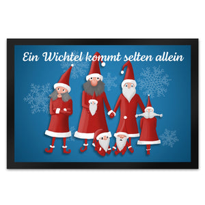 Ein Wichtel kommt selten allein mit lustigen Wichteln Fußmatte