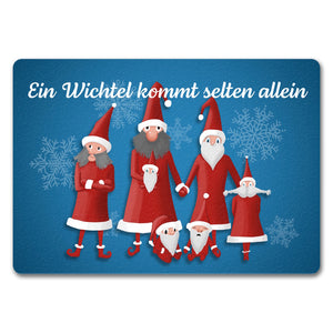 Ein Wichtel kommt selten allein mit lustigen Wichteln Fußmatte
