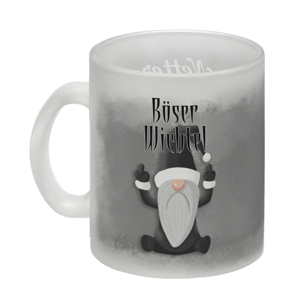 Netter Wichtel böser Wichtel Kaffeetasse für Weihnachten mit witzigen Wichteln
