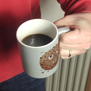 Keep calm and eat cookies Kaffeetasse mit lustigem Keks