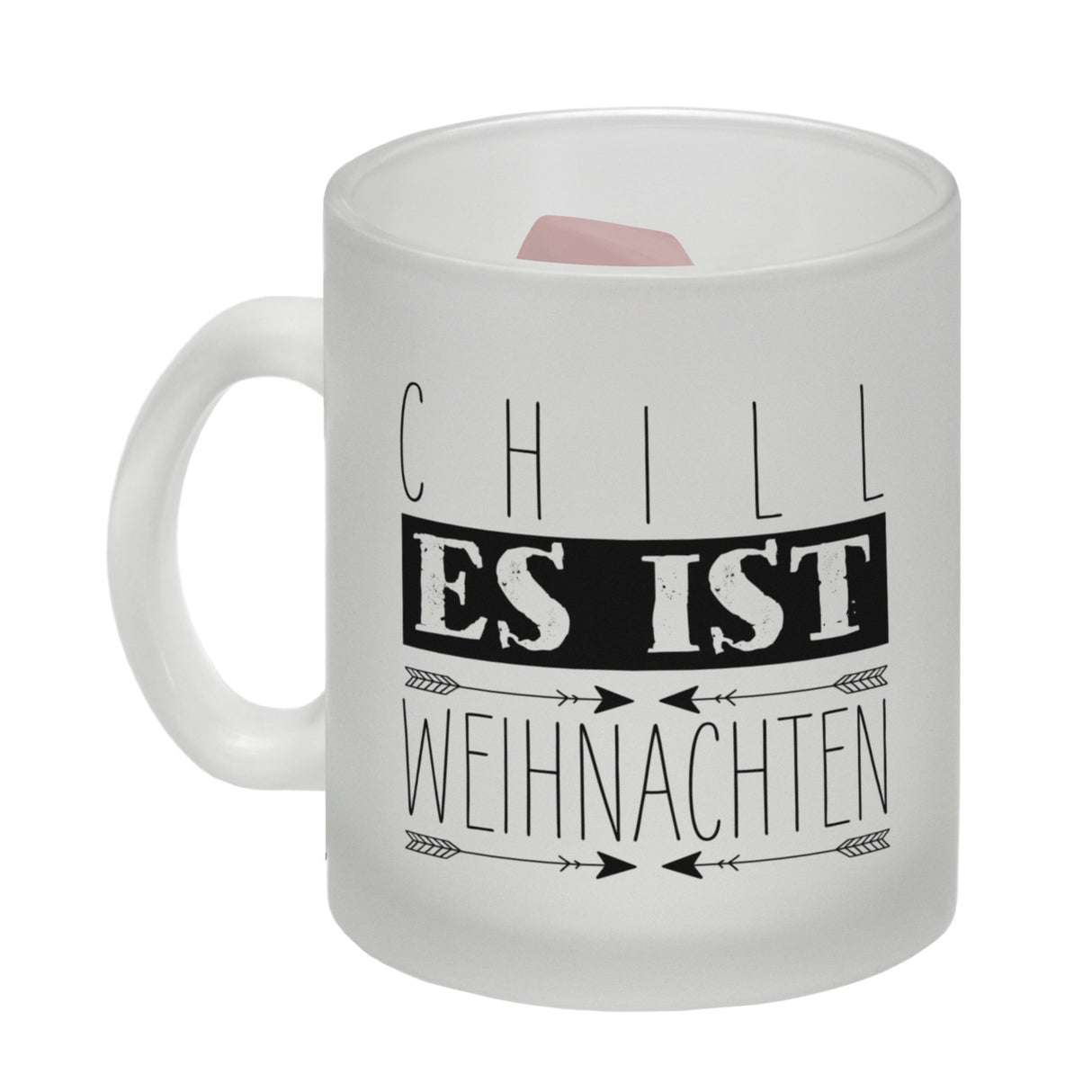 Chill es ist Weihnachten Kaffeetasse mit lustigem Weihnachtsmann
