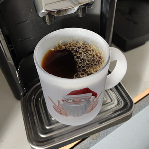 Chill es ist Weihnachten Kaffeetasse mit lustigem Weihnachtsmann