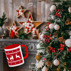 Weihnachten Kaffeebecher mit Rentieren