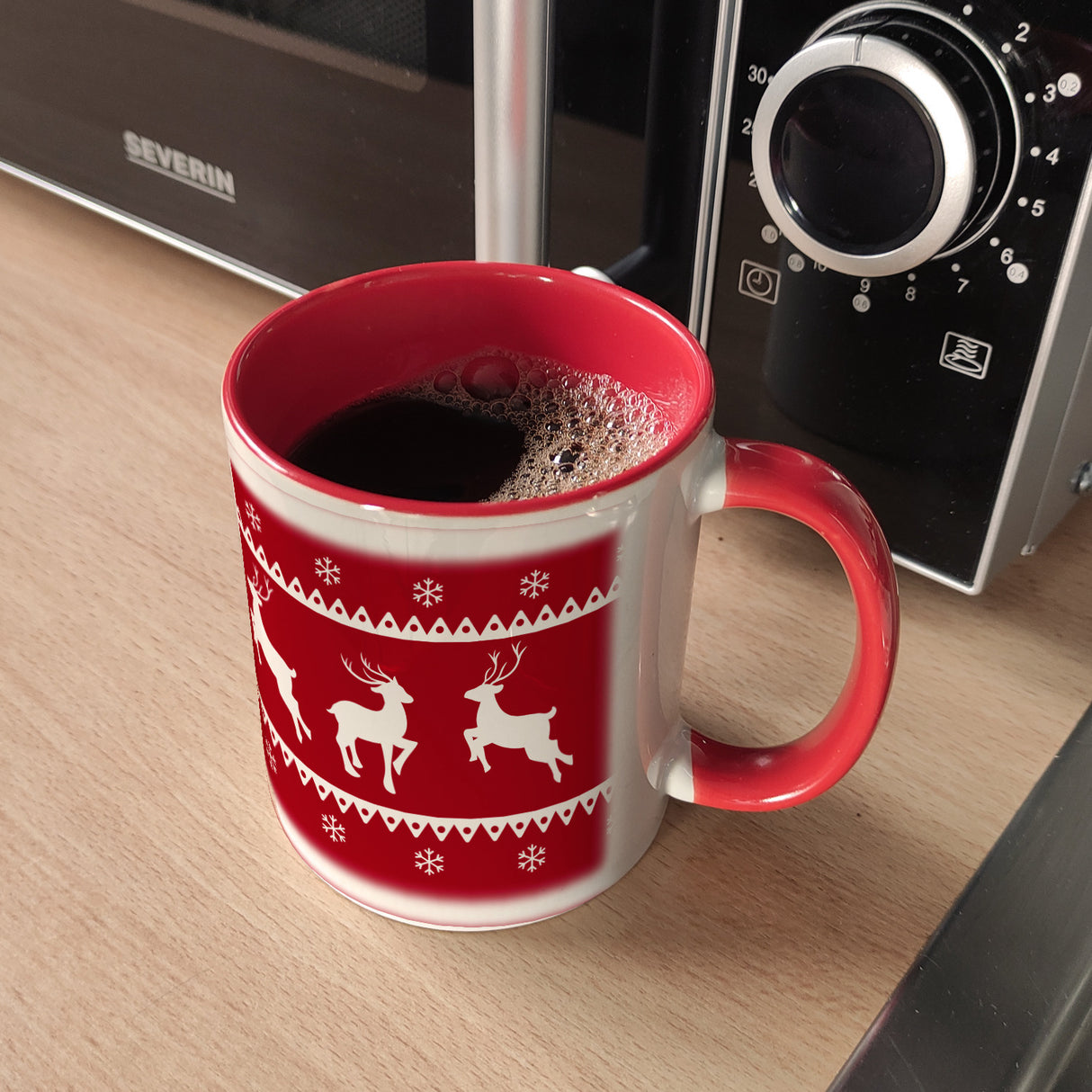 Weihnachten Kaffeebecher mit Rentieren