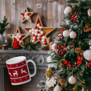 Weihnachten Kaffeebecher mit Rentieren