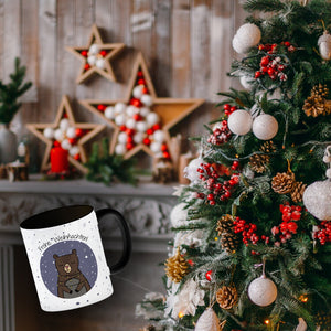 Frohe Weihnachten Kaffeebecher mit süßem Bären