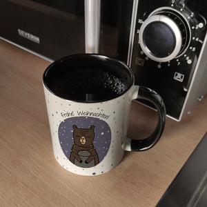 Frohe Weihnachten Kaffeebecher mit süßem Bären