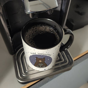 Frohe Weihnachten Kaffeebecher mit süßem Bären