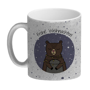 Frohe Weihnachten Kaffeebecher mit süßem Bären