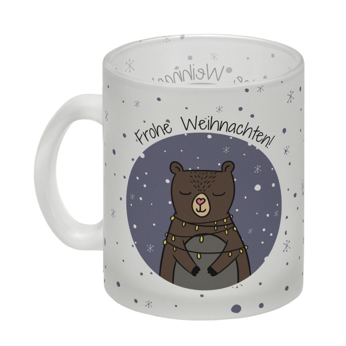 Frohe Weihnachten Kaffeebecher mit süßem Bären